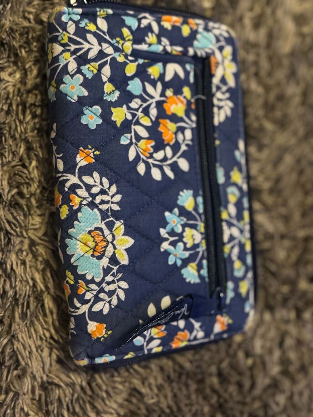 Vera Bradley Quilted Floral Turnlock Wallet